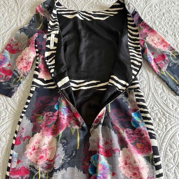 ROBERT GRAHAM Women's OPHELIA Pure Silk Dress Multicolor Floral Print Size M - Picture 14 of 14